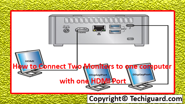 one computer with one HDMI Port